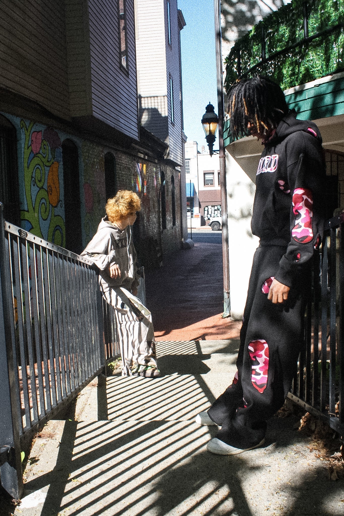 BLACK PINK CAMO SWEATSUIT